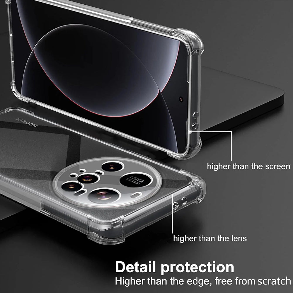 Deksel for Xiaomi 15 Ultra, Techsuit, Støtsikker Klar, Transparent