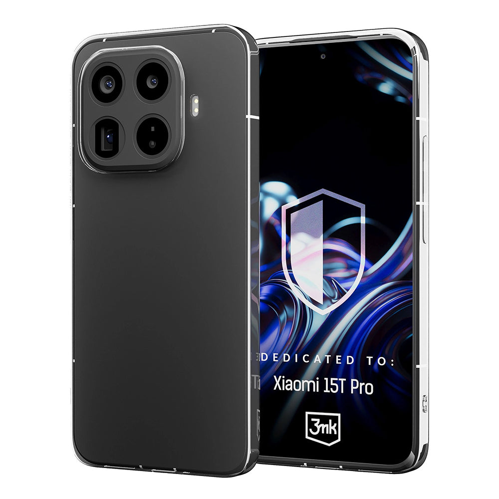 Deksel for Xiaomi 15T Pro, 3MK, Klar, Gjennomsiktig