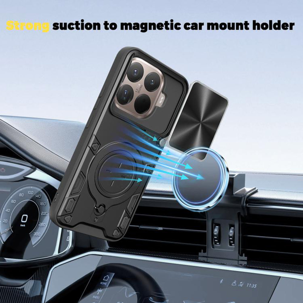 Deksel for Xiaomi 15T Pro, Techsuit, CamGuard Pro, Rød