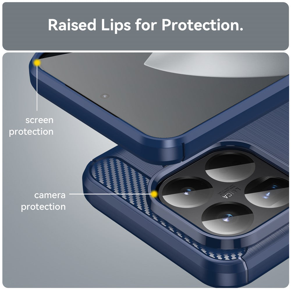 Deksel for Xiaomi 15T Pro, Techsuit, Karbon, Blå