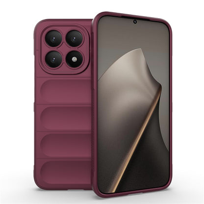 Deksel for Xiaomi 15T, Techsuit, Magic Shield, Kirsebærrød