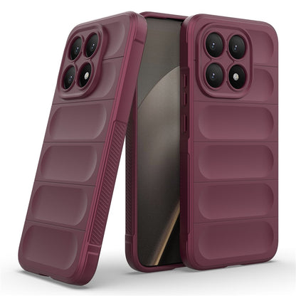 Deksel for Xiaomi 15T, Techsuit, Magic Shield, Kirsebærrød