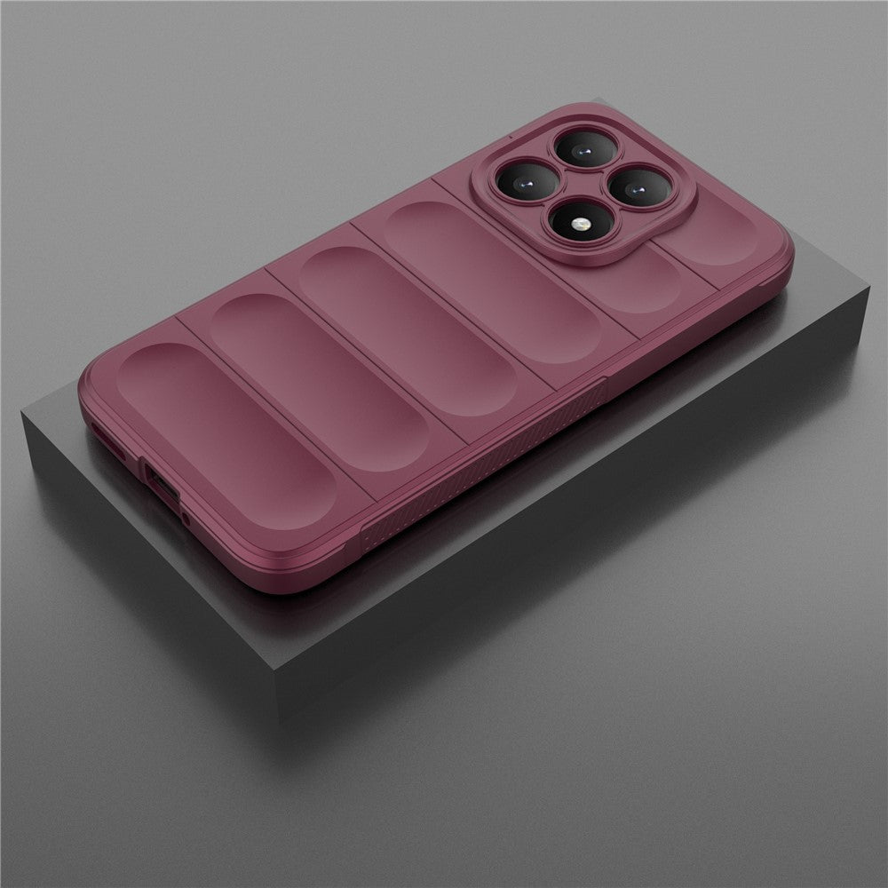 Deksel for Xiaomi 15T, Techsuit, Magic Shield, Kirsebærrød