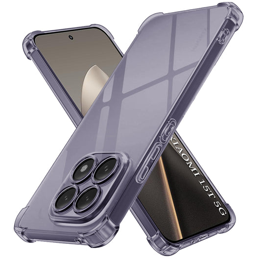 Deksel for Xiaomi 15T, Techsuit, Støtsikker Klar, Svart