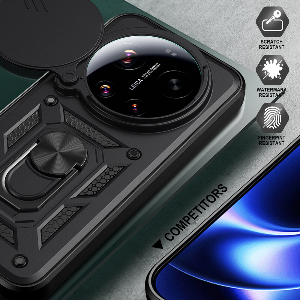 Deksel for Xiaomi 17 Ultra, Techsuit, CamShield, Svart