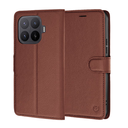 Deksel til Xiaomi 17T Pro, Techsuit, Leather Folio, Brun