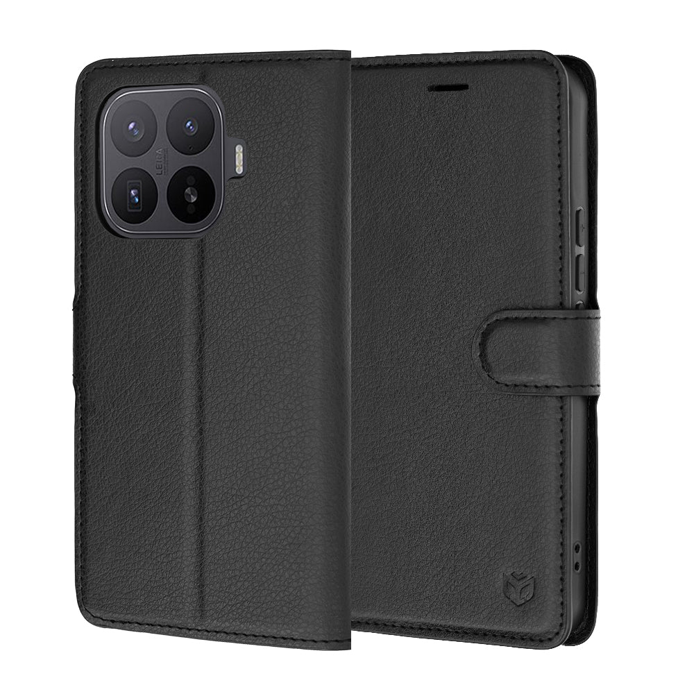 Deksel for Xiaomi 17T Pro, Techsuit, Leather Folio, Svart