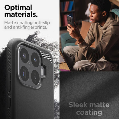 Deksel for Xiaomi 17T, Spigen, Rugged Armor, Svart ACS11870