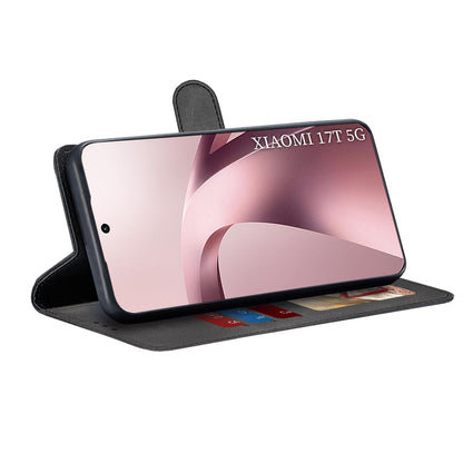 Deksel til Xiaomi 17T, Techsuit, Diary Book, svart