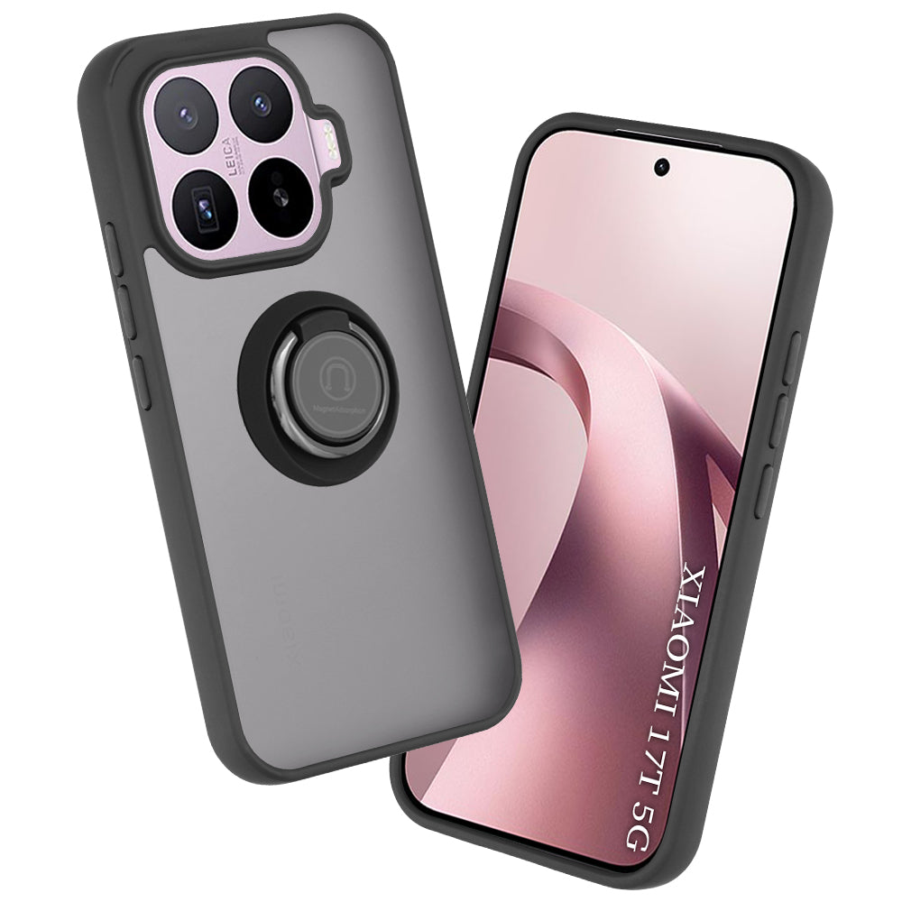 Deksel for Xiaomi 17T, Techsuit, Glinth, Svart
