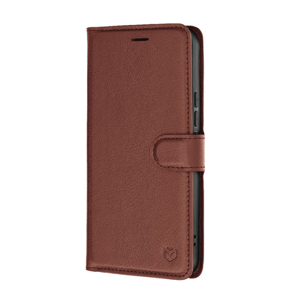 Deksel for Xiaomi 17T, Techsuit, Leather Folio, Brun