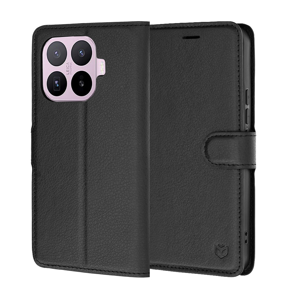 Deksel for Xiaomi 17T, Techsuit, Leather Folio, Svart