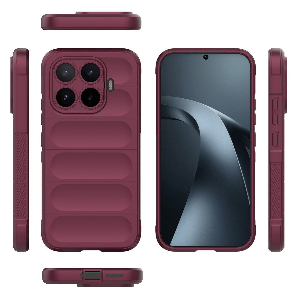 Deksel for Xiaomi 17T, Techsuit, Magic Shield, Burgunder