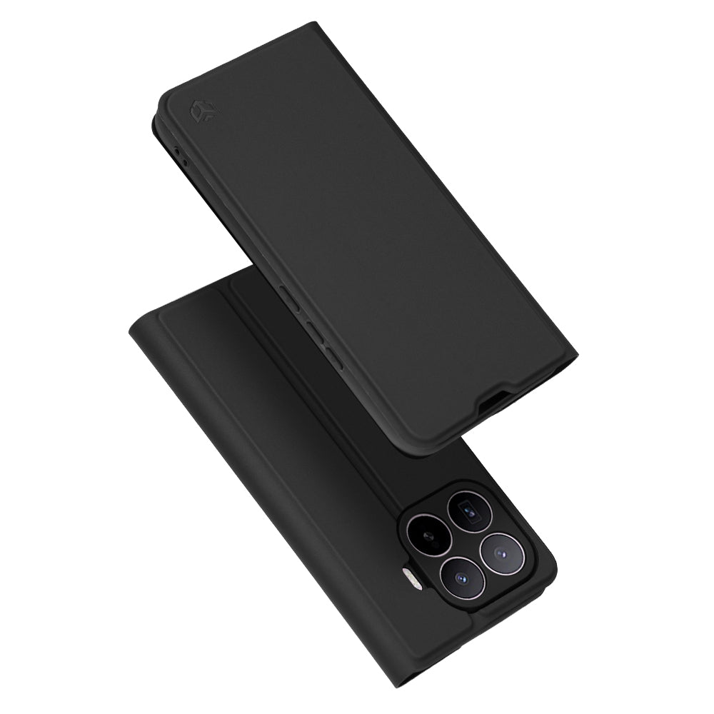 Deksel for Xiaomi 17T, Techsuit, Magskin Book, Svart