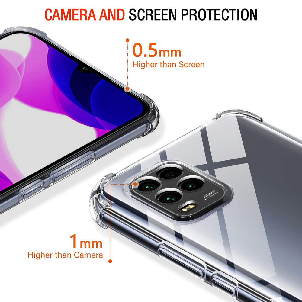 Deksel til Xiaomi Mi 10 Lite 5G, Techsuit, Støtsikker Klar, Transparent