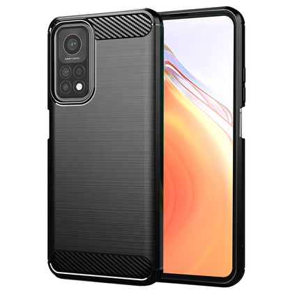 Deksel for Xiaomi Mi 10T 5G / 10T Pro 5G, Techsuit, Karbon, Svart