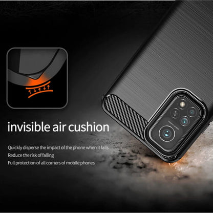 Deksel for Xiaomi Mi 10T 5G / 10T Pro 5G, Techsuit, Karbon, Svart