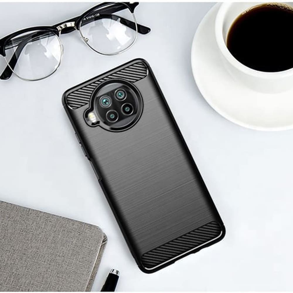 Deksel til Xiaomi Mi 10T Lite 5G, Techsuit, Karbon, Svart