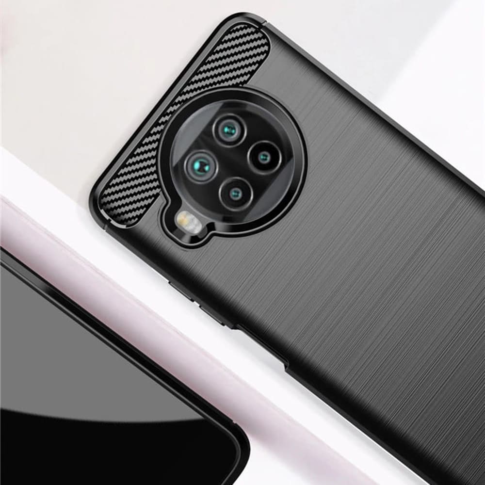 Deksel til Xiaomi Mi 10T Lite 5G, Techsuit, Karbon, Svart