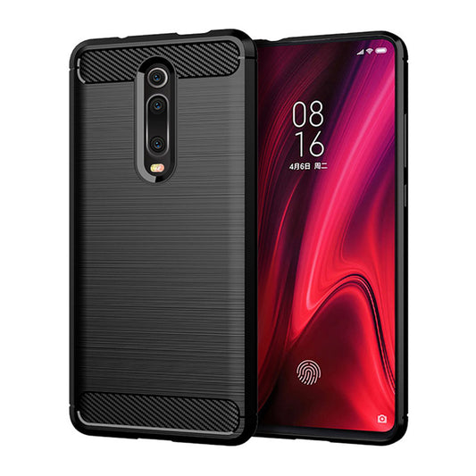 Deksel for Xiaomi Mi 9T Pro / 9T / Redmi K20 Pro / K20, Techsuit, Karbon, Svart