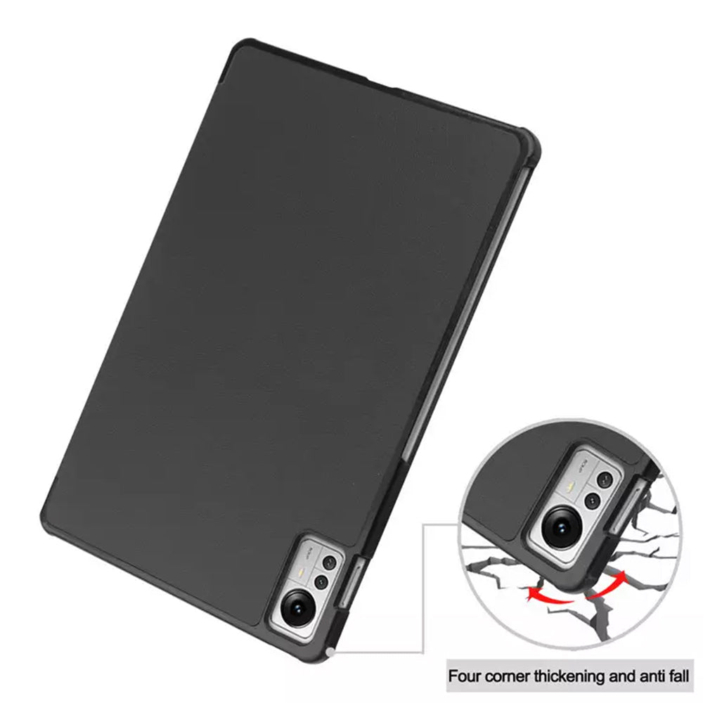 Deksel til Xiaomi Pad 5 Pro 12.4, Techsuit, FoldPro, Svart