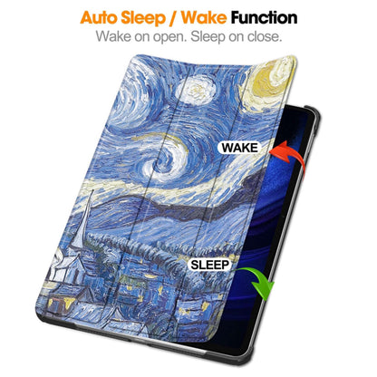 Deksel for Xiaomi Pad 6 / 6 Pro, Techsuit, FoldPro Starry Night, Flerfarget
