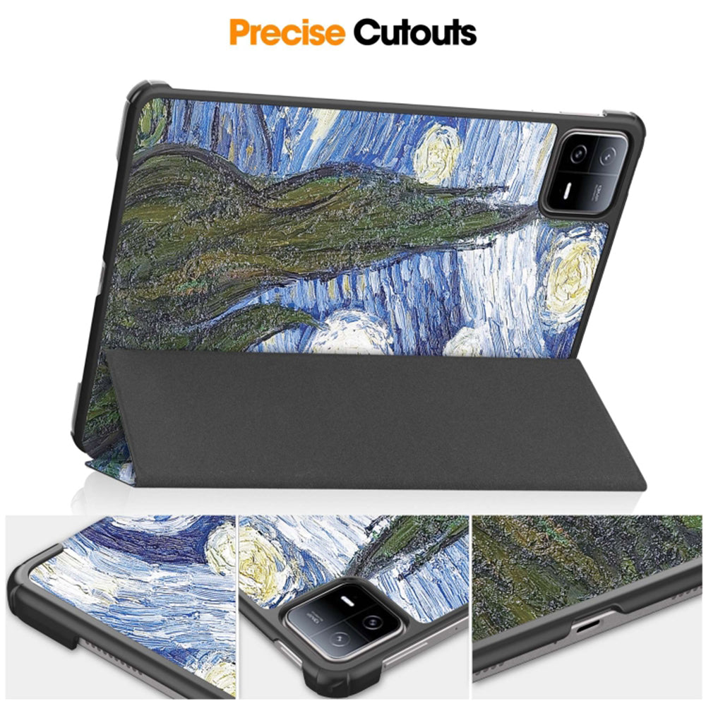 Deksel for Xiaomi Pad 6 / 6 Pro, Techsuit, FoldPro Starry Night, Flerfarget