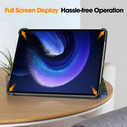 Deksel for Xiaomi Pad 6 / 6 Pro, Techsuit, FoldPro Starry Night, Flerfarget