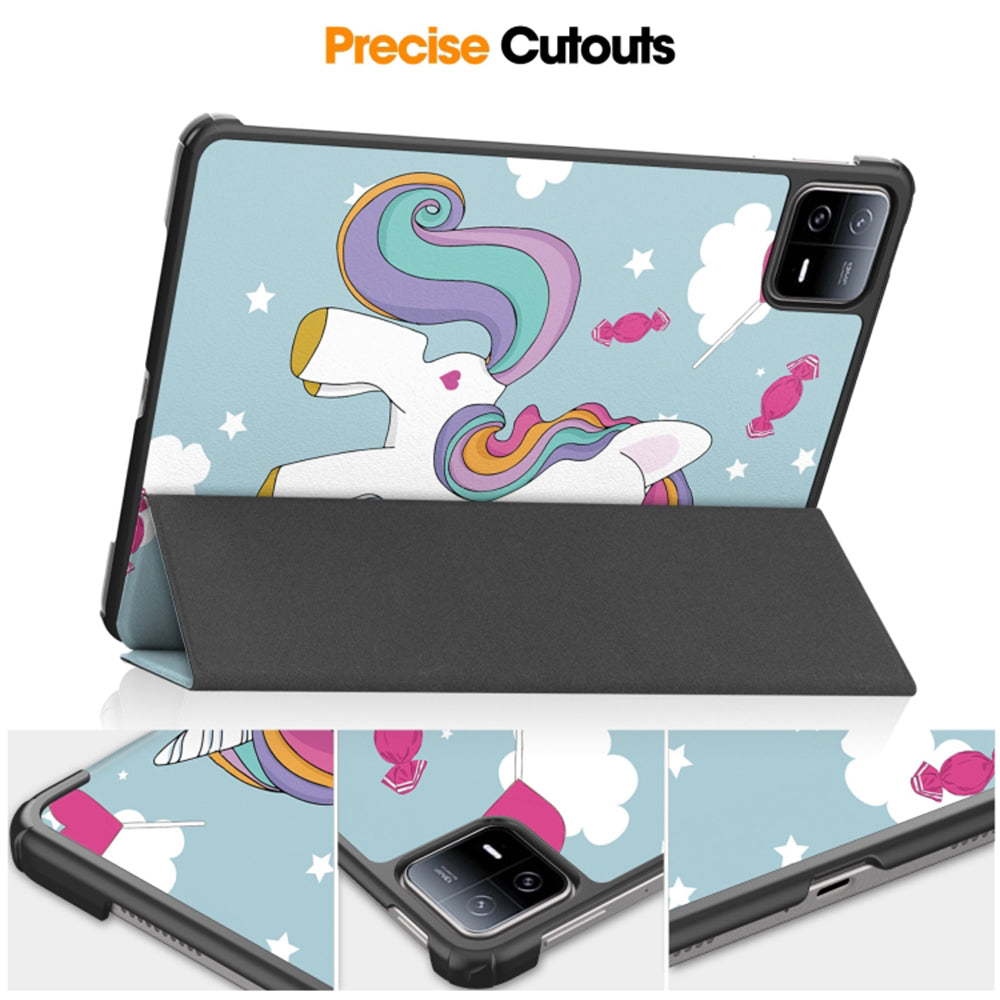 Deksel for Xiaomi Pad 6 / 6 Pro, Techsuit, FoldPro Unicorn, Flerfarget