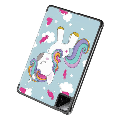 Deksel til Xiaomi Pad 6S Pro 12.4, Techsuit, FoldPro Unicorn, Flerfarget