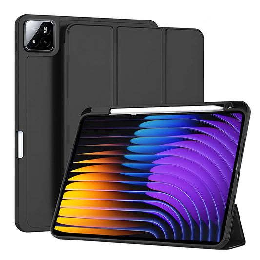 Deksel for Xiaomi Pad 7 / 7 Pro, Techsuit, Flex Trifold, Svart
