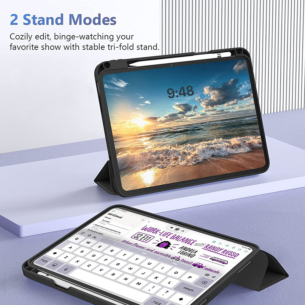 Deksel for Xiaomi Pad 7 / 7 Pro, Techsuit, Flex Trifold, Svart