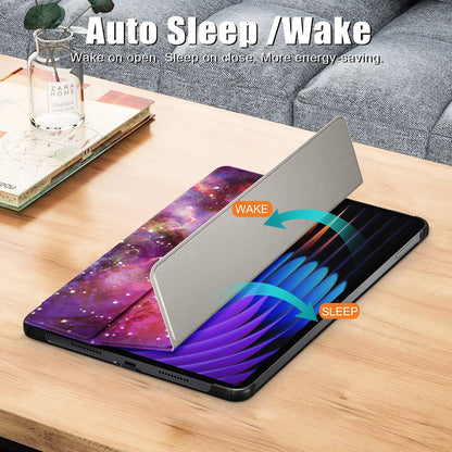 Deksel for Xiaomi Pad 7 / 7 Pro, Techsuit, FoldPro Galaxy, Flerfarget