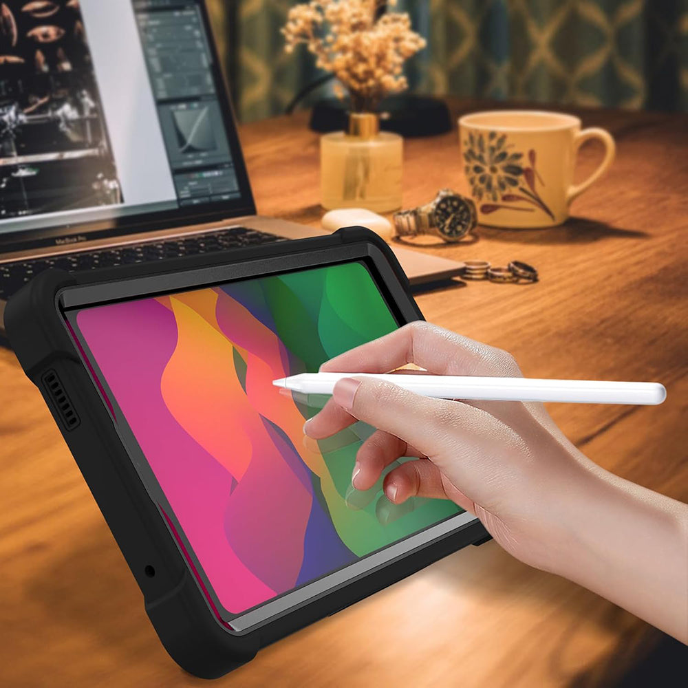 Deksel for Xiaomi Pad 7, Techsuit, Rugged TabShell, Svart