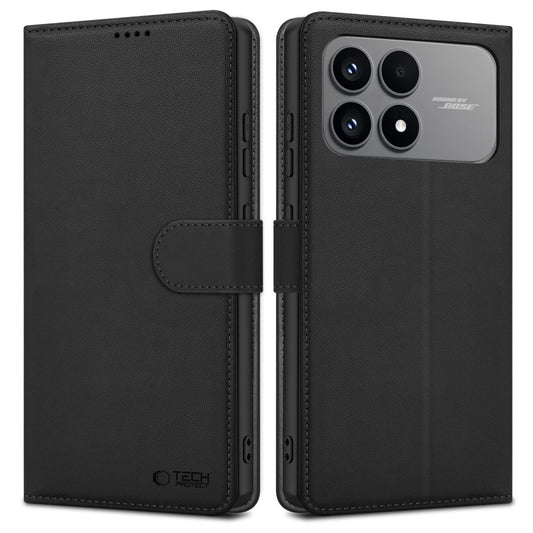 Deksel for Xiaomi Poco F8 Pro, Tech-Protect, Wallet, Svart