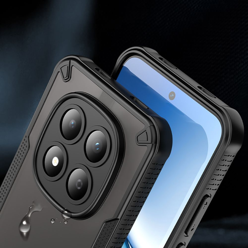 Deksel for Xiaomi Poco M8 Pro / Redmi Note 15 Pro+, Tech-Protect, Rugged Shield, Svart