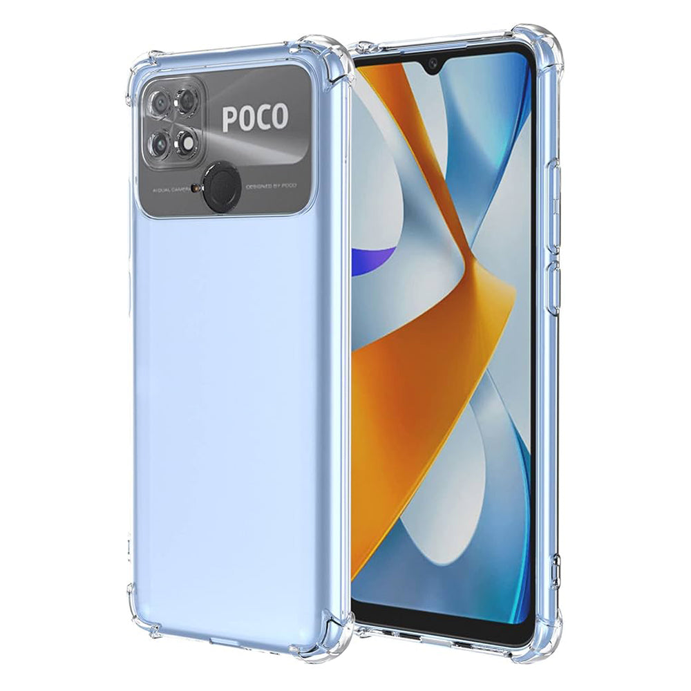 Deksel til Xiaomi Poco C40, Techsuit, Støtsikker Klar, Transparent