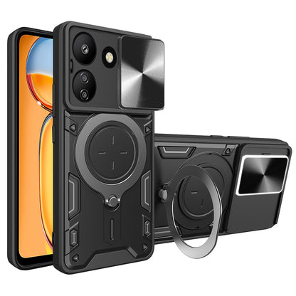 Deksel for Xiaomi Poco C65 / Redmi 13C, Techsuit, CamGuard Pro, Svart