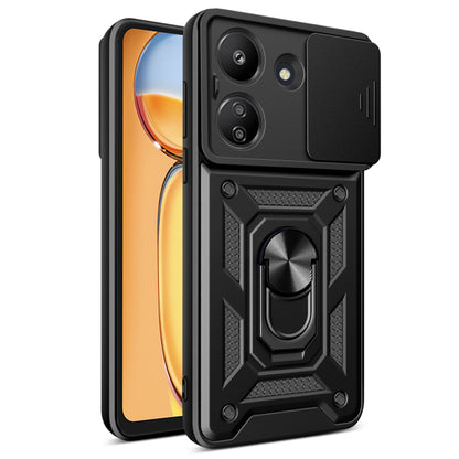 Deksel til Xiaomi Poco C65 / Redmi 13C, Techsuit, CamShield, Svart