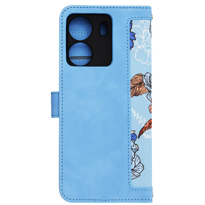 Deksel for Xiaomi Poco C65 / Redmi 13C, Techsuit, FlipCraft, Blå