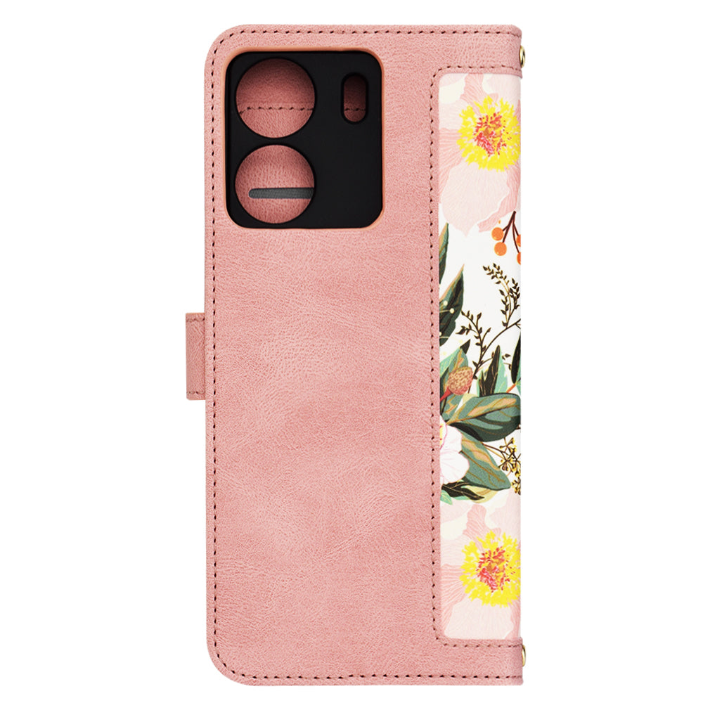 Deksel for Xiaomi Poco C65 / Redmi 13C, Techsuit, FlipCraft, Rosa