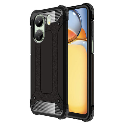 Deksel for Xiaomi Poco C65 / Redmi 13C, Techsuit, Hybrid Armor, Svart