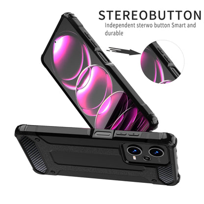 Deksel for Xiaomi Poco C65 / Redmi 13C, Techsuit, Hybrid Armor, Svart
