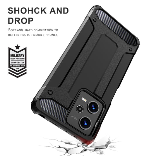 Deksel for Xiaomi Poco C65 / Redmi 13C, Techsuit, Hybrid Armor, Svart