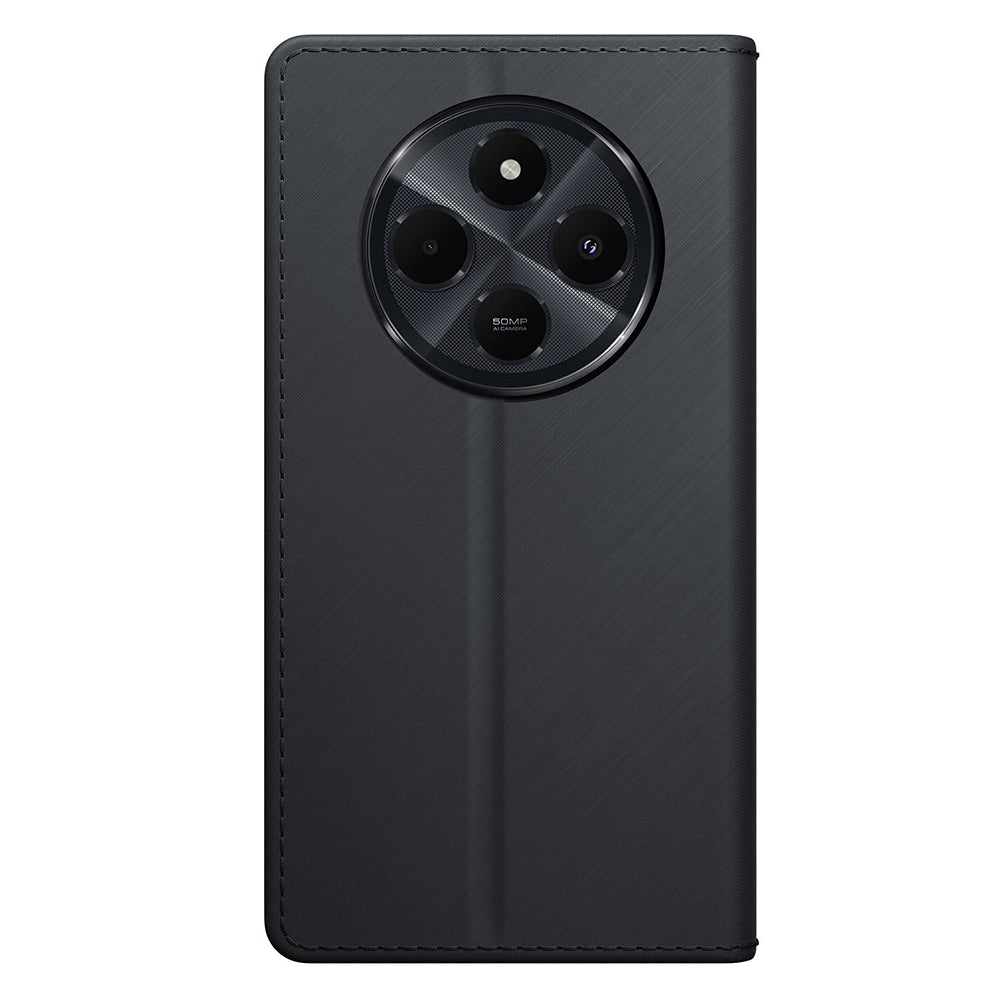 Deksel for Xiaomi Poco C75 / Redmi 14C, 3MK, Lommebok, Svart