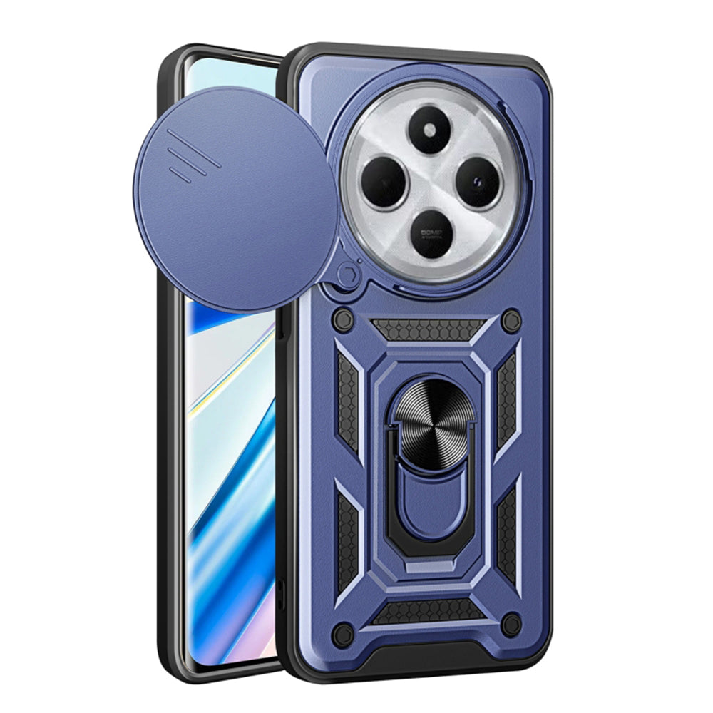 Deksel for Xiaomi Poco C75 / Redmi 14C, Techsuit, CamShield, Blå