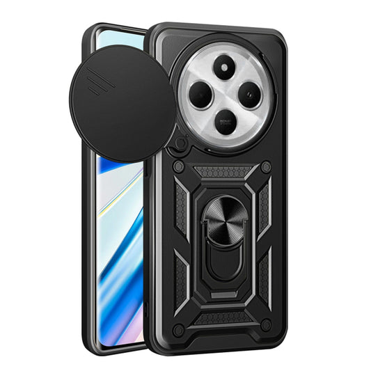 Deksel for Xiaomi Poco C75 / Redmi 14C, Techsuit, CamShield, Svart