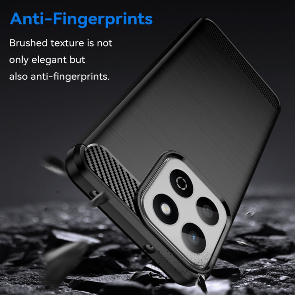 Deksel for Xiaomi Poco C75 / Redmi 14C, Techsuit, Karbon, Blå