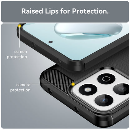 Deksel for Xiaomi Poco C75 / Redmi 14C, Techsuit, Karbon, Blå