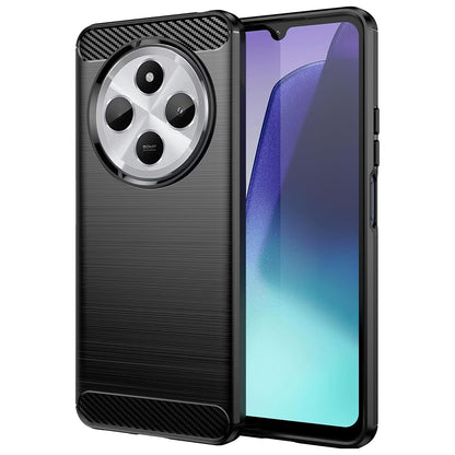 Deksel til Xiaomi Poco C75 / Redmi 14C, Techsuit, Karbon, Svart